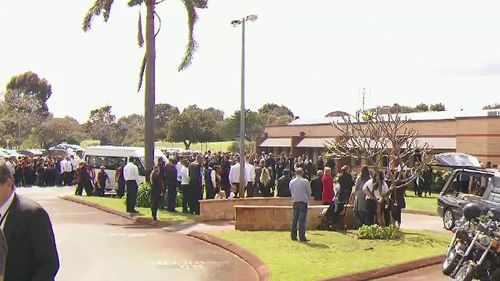 Trisjack Simpson's funeral was held today in Maylands. His friend Chris Drage will be farewelled tomorrow.