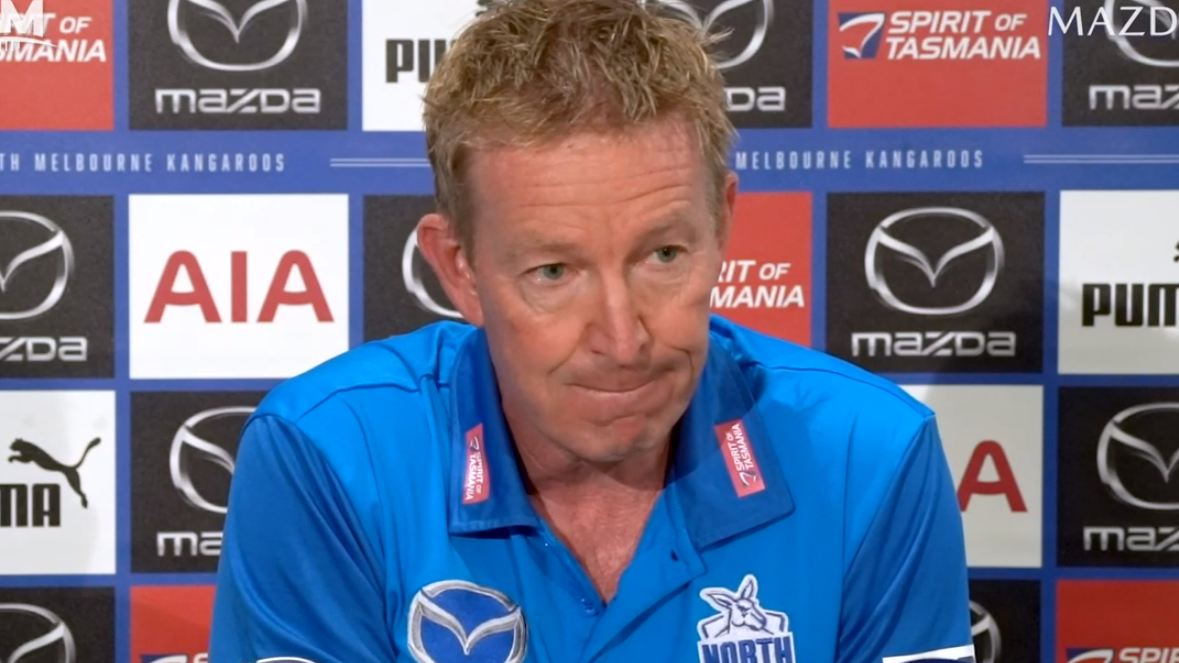 North Melbourne coach David Noble condemns 'just terrible' Roos errors