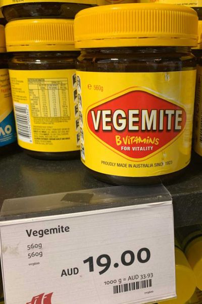 $19 jar of Vegemite outrages internet
