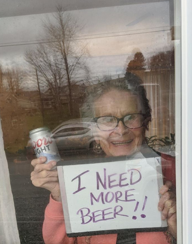 93-year-old Olive Veronesi from Seminole in Pennsylvania.