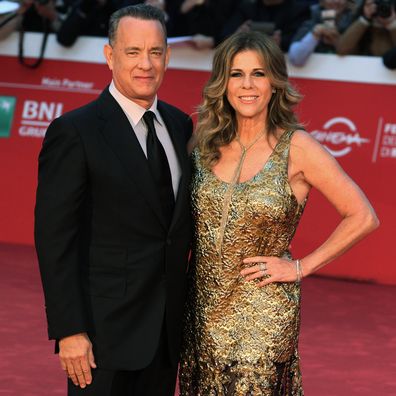 Actor Tom Hanks and his wife, Rita Wilson