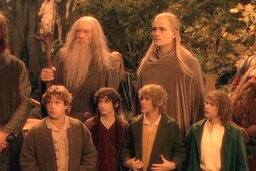 The fellowship in Lord of the Rings: Fellowship of the Ring.