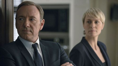 Kevin Spacey and Robin Wright have been nominated for their roles in 'House of Cards'. (AFP)