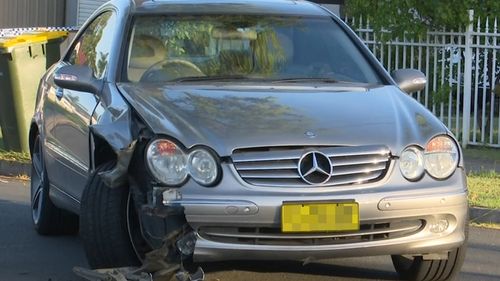 A Mercedes Benz CLK500 was involved in the crash.