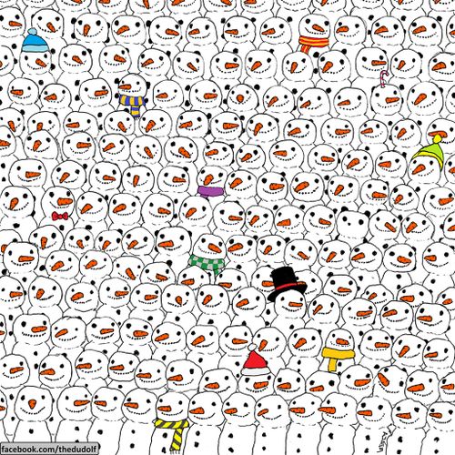Can you find the panda? Festive puzzle goes viral and leaves Facebook users divided