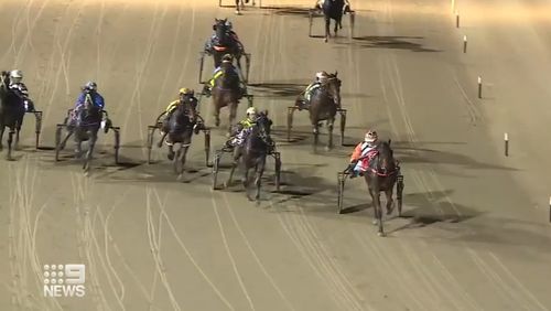 The mother-of-two caused an upset taking out the $100,000 group 1 race at Menangle Park in Campbelltown.