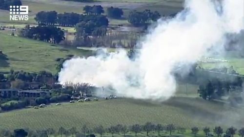 200625 Victoria Yarra Valley Balgownie Estate winery fire emergency