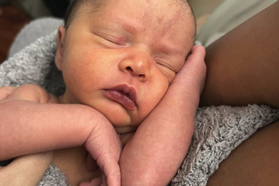 Chrissy Teigen and John Legend's newborn daughter, Esti Maxine.