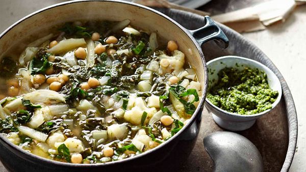 Green minestrone