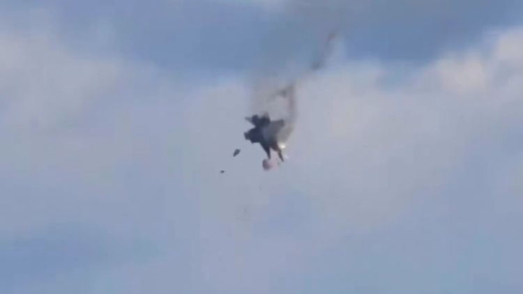 Fighter jets collide mid-air at US Air Force show