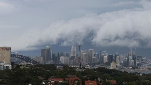 The storm as seen from Crows Nest. (Supplied: Portia Carey)
