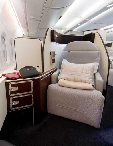 Qantas' upgraded A380 aircraft First Class Suite