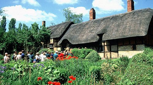 The house where William Shakespeare was born in the English town of Stratford-Upon-Avon. (Photo: AAP).