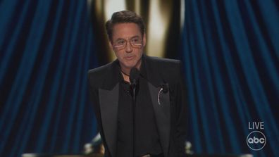 Robert Downey Jr at the 2024 Oscars.