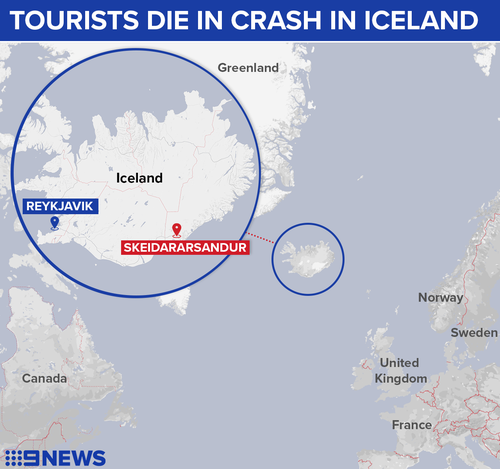 Seven people from two British families plunged off a bridge in the near freezing Iceland terrain.