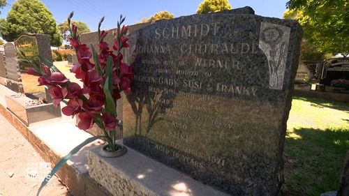 Patricia is buried next to her mother.