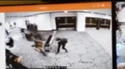 In the minutes leading up to the shooting, CCTV has captured ﻿the alleged shooter rushing past security towards the main ballroom of the Washington Hilton.