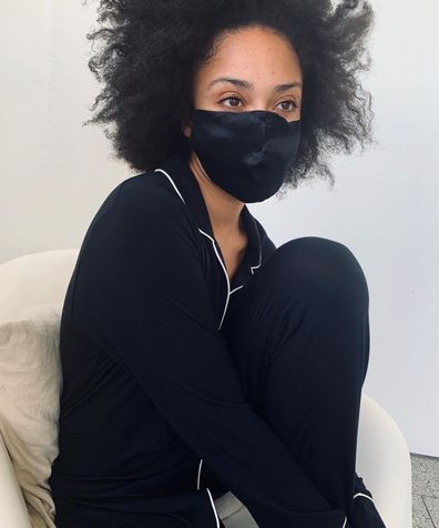 Sleepwear brand Papinelle is creating silk masks made from excess fabrics.