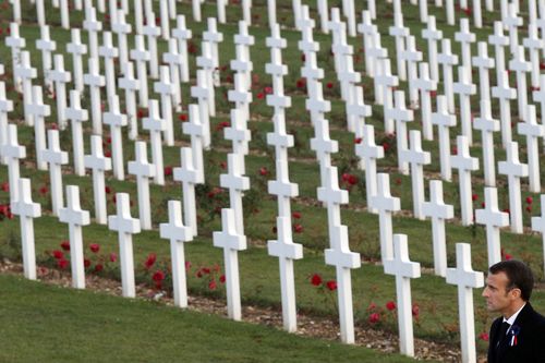 Macron and France will play host to many dignatories - including US president Donald Trump - as commemorations are held to mark the 100th anniversary of World War One.