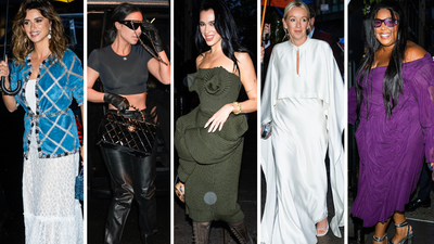 Kim Kardashian's Crop Top & Leather Pants: Pre Met Gala Dinner