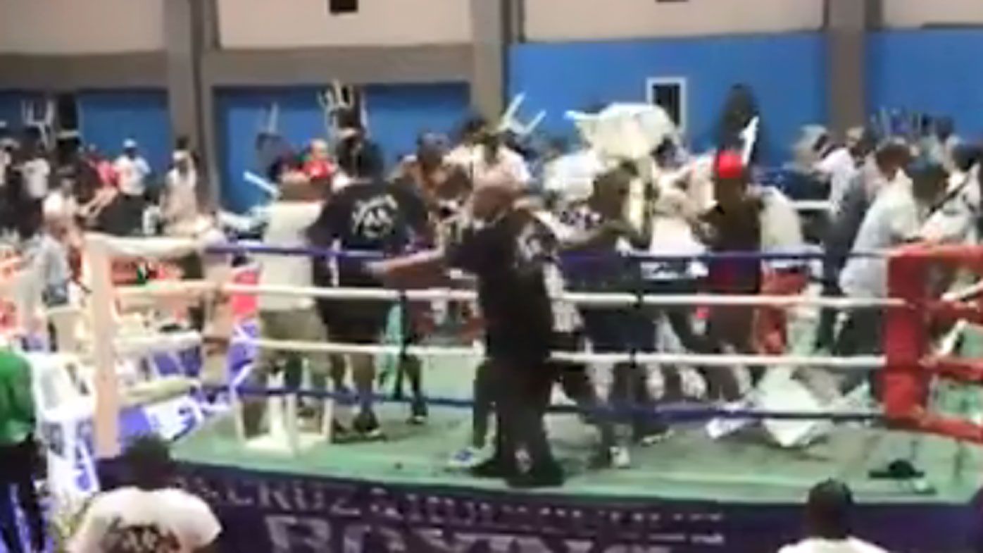 Boxing riot ensues after hometown fighter loses in Dominican Republic