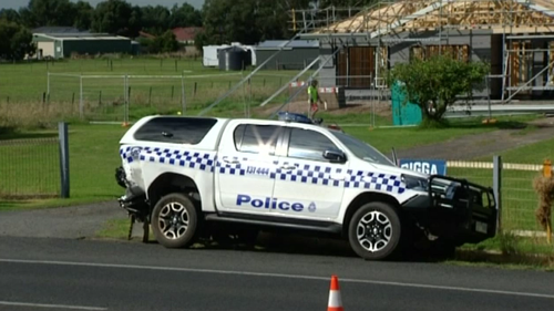 Two police officers injured in regional Victoria crash 