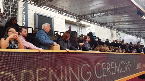 Audience members await the Red Carpet event. (9NEWS/Ehsan Knopf)