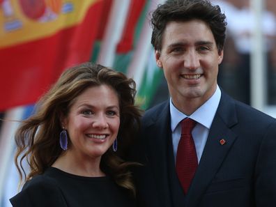 Canadian Prime Minister Justin Trudeau and his wife Sophie Gregoire in 2017