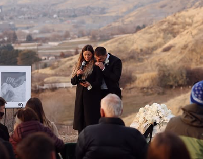 brooklyn larsen son rocky funeral