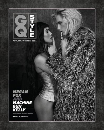 Megan Fox and Machine Gun Kelly on the cover of British GQ