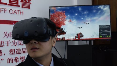 A Chinese cemetery has allowed its visitors the opportunity to experience death via virtual reality technology. Picture: Supplied.