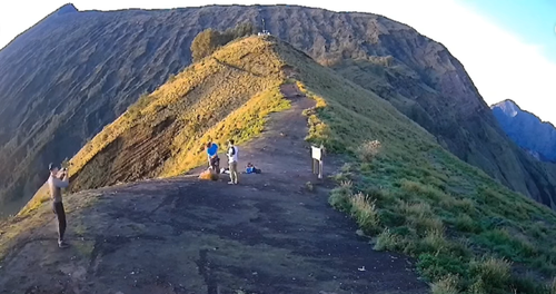 Three Australian tourists have been fined and banned from a national park in Indonesia after they were caught climbing a closed trail.