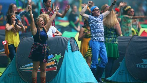  Dancers perform during the Closing Ceremony for the Glasgow 2014 Commonwealth Games at Hampden Park on August 3, 2014 in Glasgow, United Kingdom. (Getty)