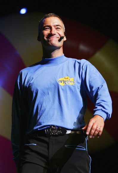 Anthony of The Wiggles performs at the Sydney Entertainment Centre on March 10, 2005 in Sydney, Australia. 