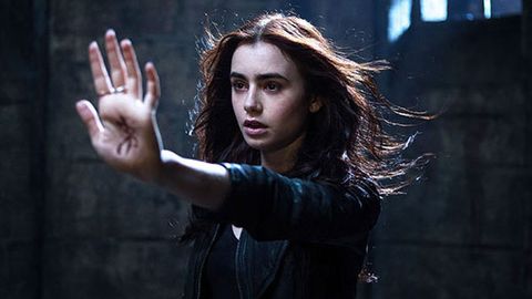 Oh so Twilight: Lily Collins goes all Kristen Stewart in Mortal Instruments trailer