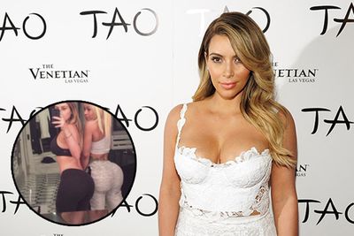 Kim has used every opportunity to show off her post-baby bod, but recent Instagram posts have caused scrutiny as whether she might have had a little digital help. In one of Kim's latest gym-shots, the background appears to curve around the shape of her waist and booty in a very suspicious way. <br/><br/>No confirmation yet on whether the pic was altered, but there has been a noticeable decline in workout pics.
