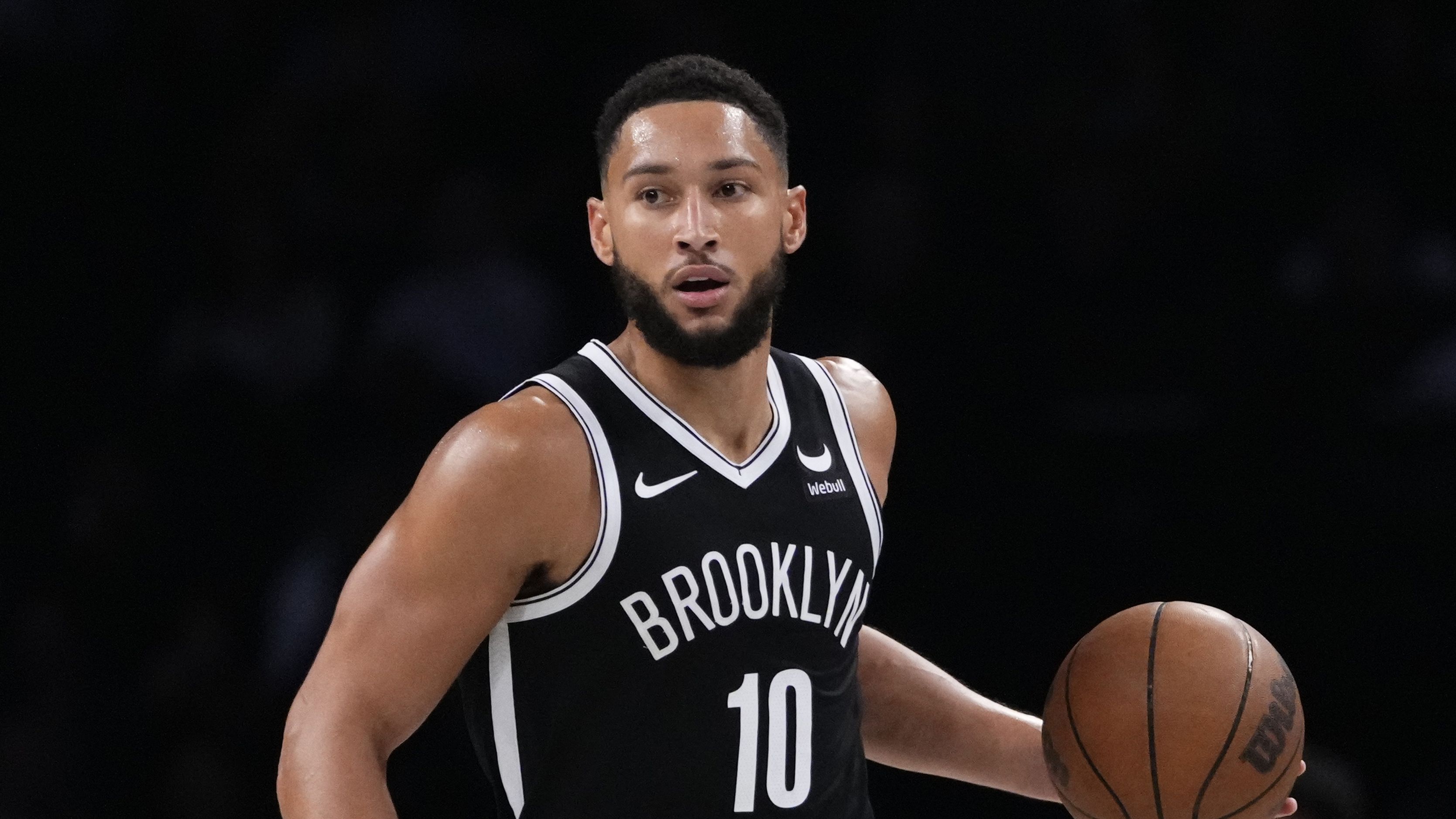 Benn Simmons playing for the Brooklyn Nets.