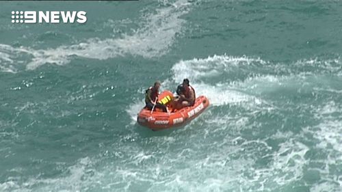 Authorities searched for the 20-year-old bodyboarder. (9NEWS)