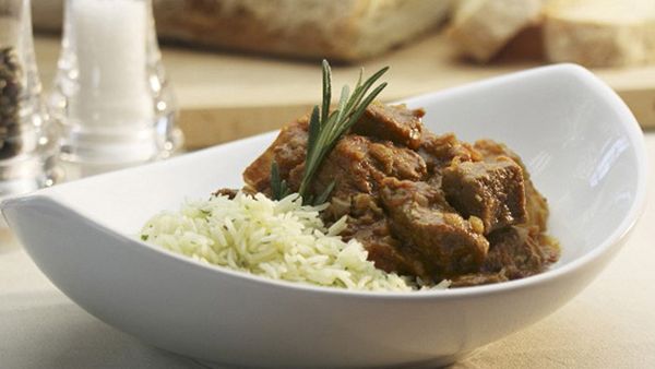 Oxtail ragout with rice