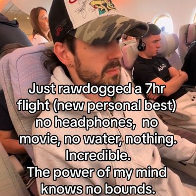 Raw-dogging involves taking a flight without headphones, movies, sleep or other creature comforts.