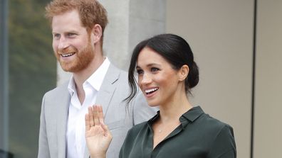 Prince Harry and Meghan, the Duchess of Sussex visit the University of Chichester Tech Park, south east England, Wednesday October 3, 2018