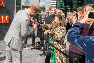 Prince Harry given present for baby Archie in Amsterdam