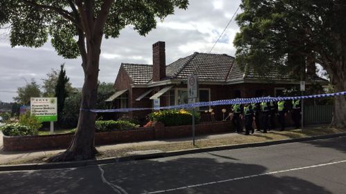 It's understood police are seizing CCTV from a wellness clinic nearby the crime scene. (9NEWS)