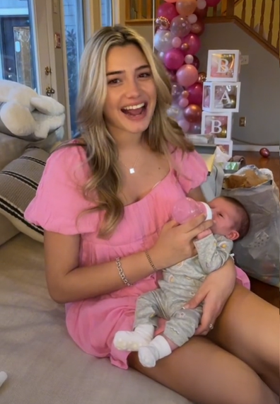 TikTok woman Kayla surprise baby