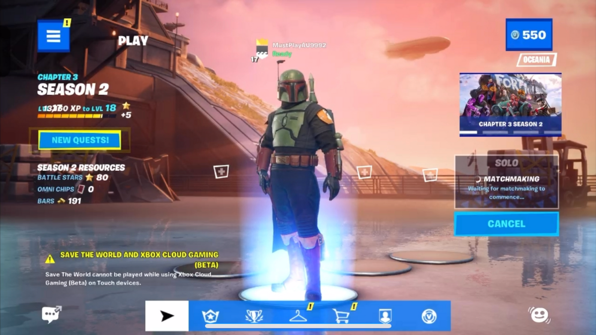 Fortnite Is Xbox Cloud Gaming's First Free-To-Play Title And It's Playable  On Apple Devices