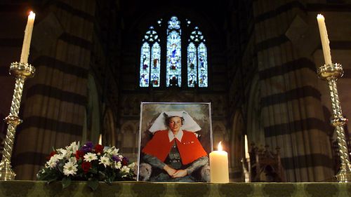 A memorial service was held for Sister Vivian Bullwinkel today at St. Paul's Cathedral. 