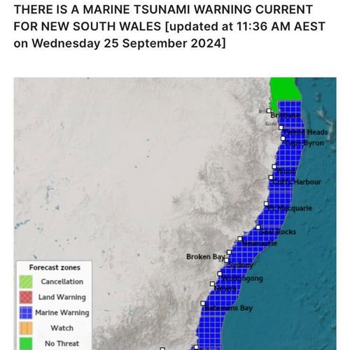 Bureau of Meterology accidentally sends tsunami warning