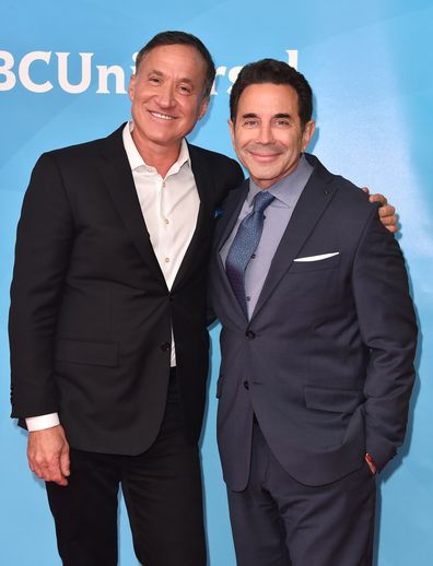 Dr Terry Durbrow and Dr Paul Nassif at the Universal Studios Backlot on May 2, 2018 in Universal City, California.