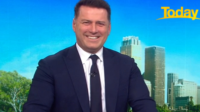 Karl Stefanovic was over the moon when he introduced the interview.