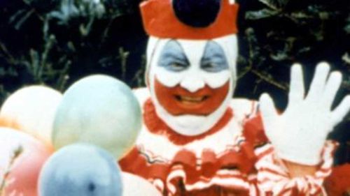 John Wayne Gacy as Pogo the Clown. 